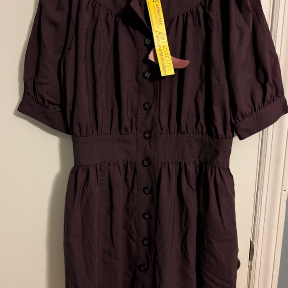Catherine Malandrino Deep Purple Dress Size 10 - Picture 3 of 6